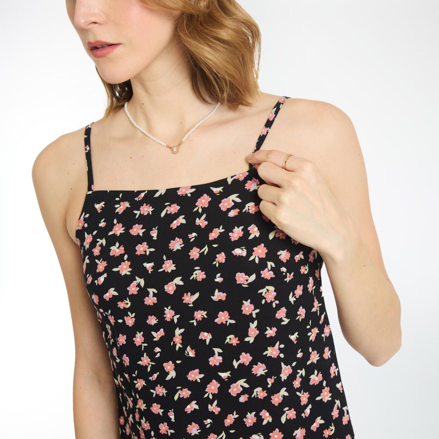 Vestido Largo Estampado Sin Mangas Mujer Freedom image number 4.0