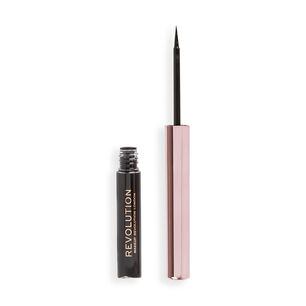 Delineador L&iacute;quido Super Flick De Makeup Revolution 2.4ml - Black (negro)