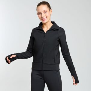 Polerón Deportivo Full Zipper Cuello Alto Mujer Wetland