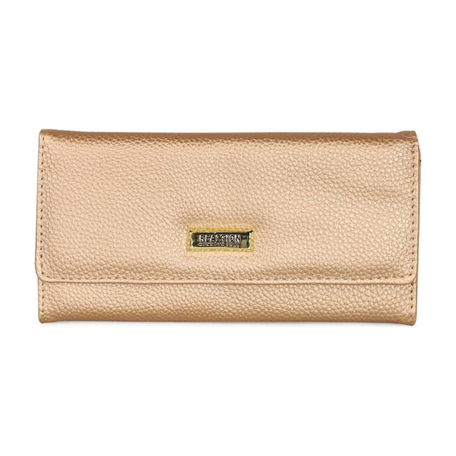 2 Billeteras De Mujer Fidelia Negra Y Rosada Kenneth Cole image number 6.0