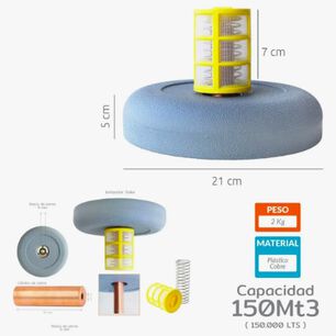 Ionizador Solar Filtro Piscina 150.000 Litros