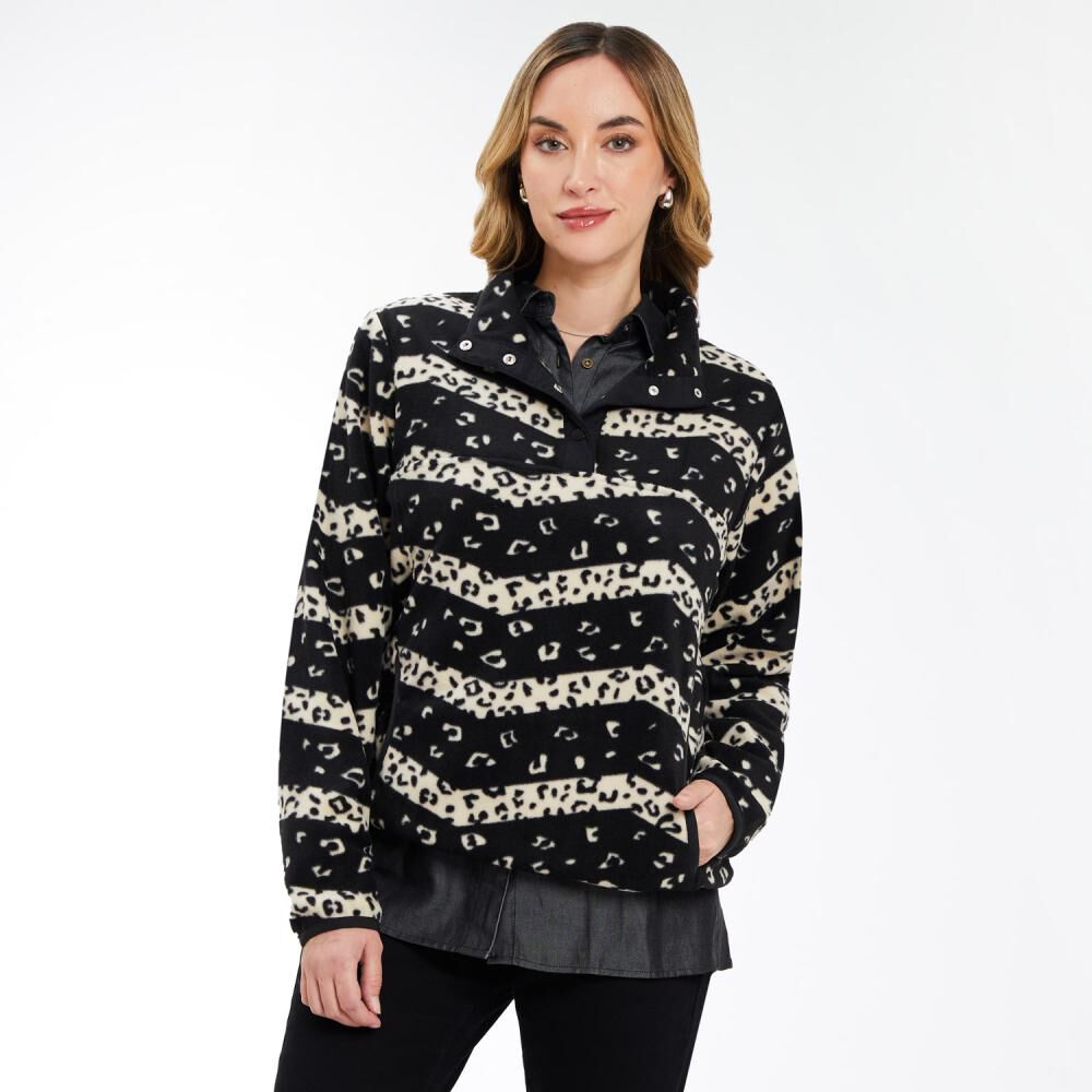 Polerón Polar Print Cuello Alto Mujer Geeps image number 0.0