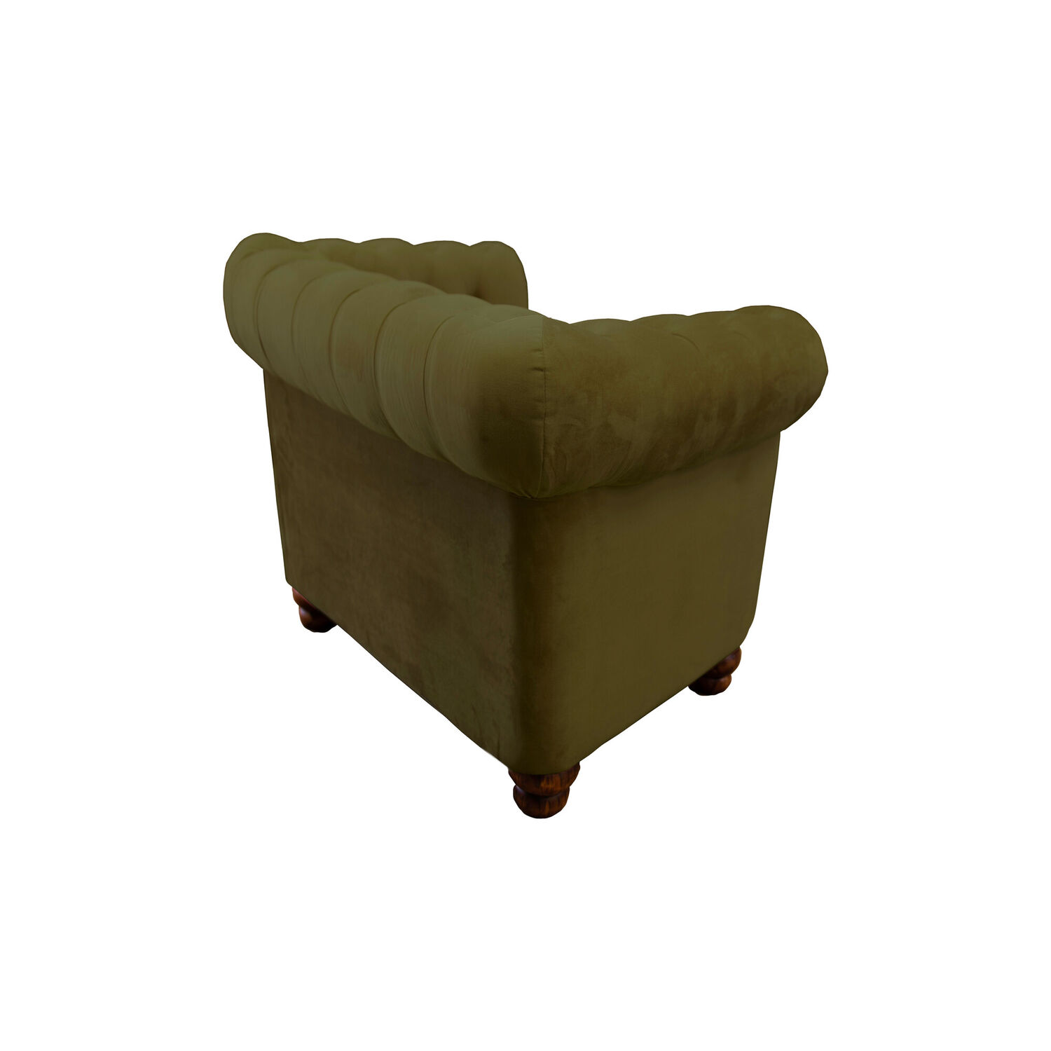 Sofa Florencia 1 Cuerpo Tela Velvet Verde image number 2.0