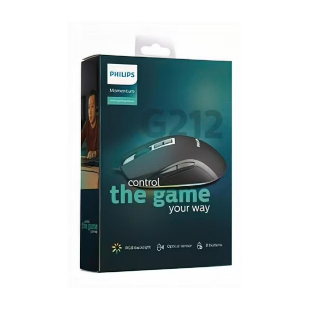 Mouse Gamer Alambrico Usb 8b 2800dpi Rgb Spk9212 image number 4.0