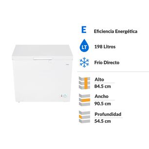 Freezer Horizontal Mabe FDHMHM200PPLB0 / Fr&iacute;o Directo / 198 Litros / E