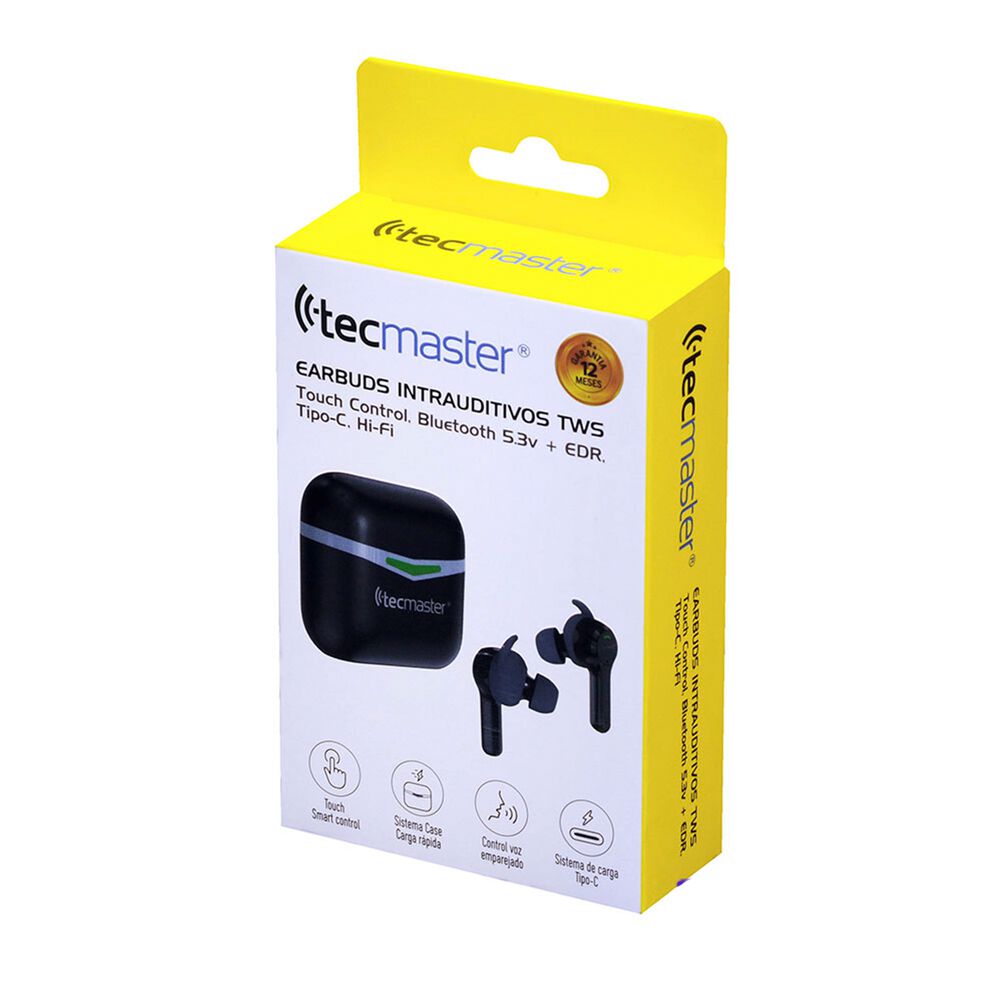Audifonos Inalámbricos Earbuds Tws Bt 5.3 + Edr Tm-300520 image number 4.0
