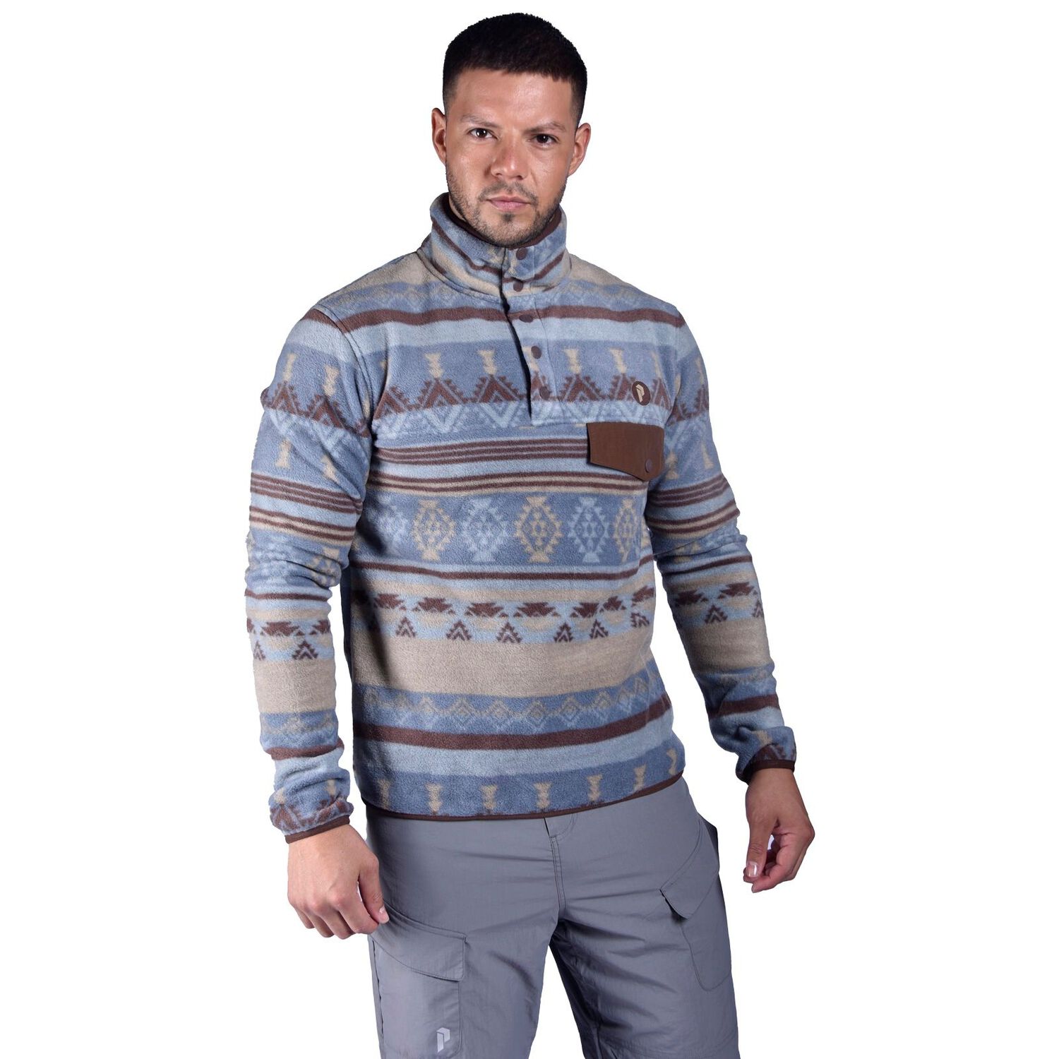 Polar Pullover Peak Performance Hombre Gullblom Caf&eacute;/celeste image number 2.0