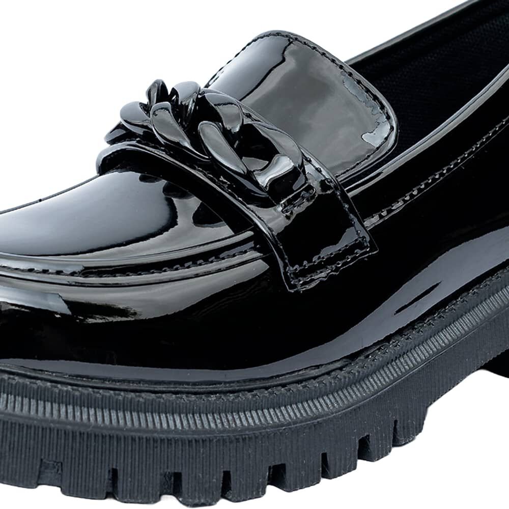 Mocasin Ituri Negro Charol Alquimia image number 3.0
