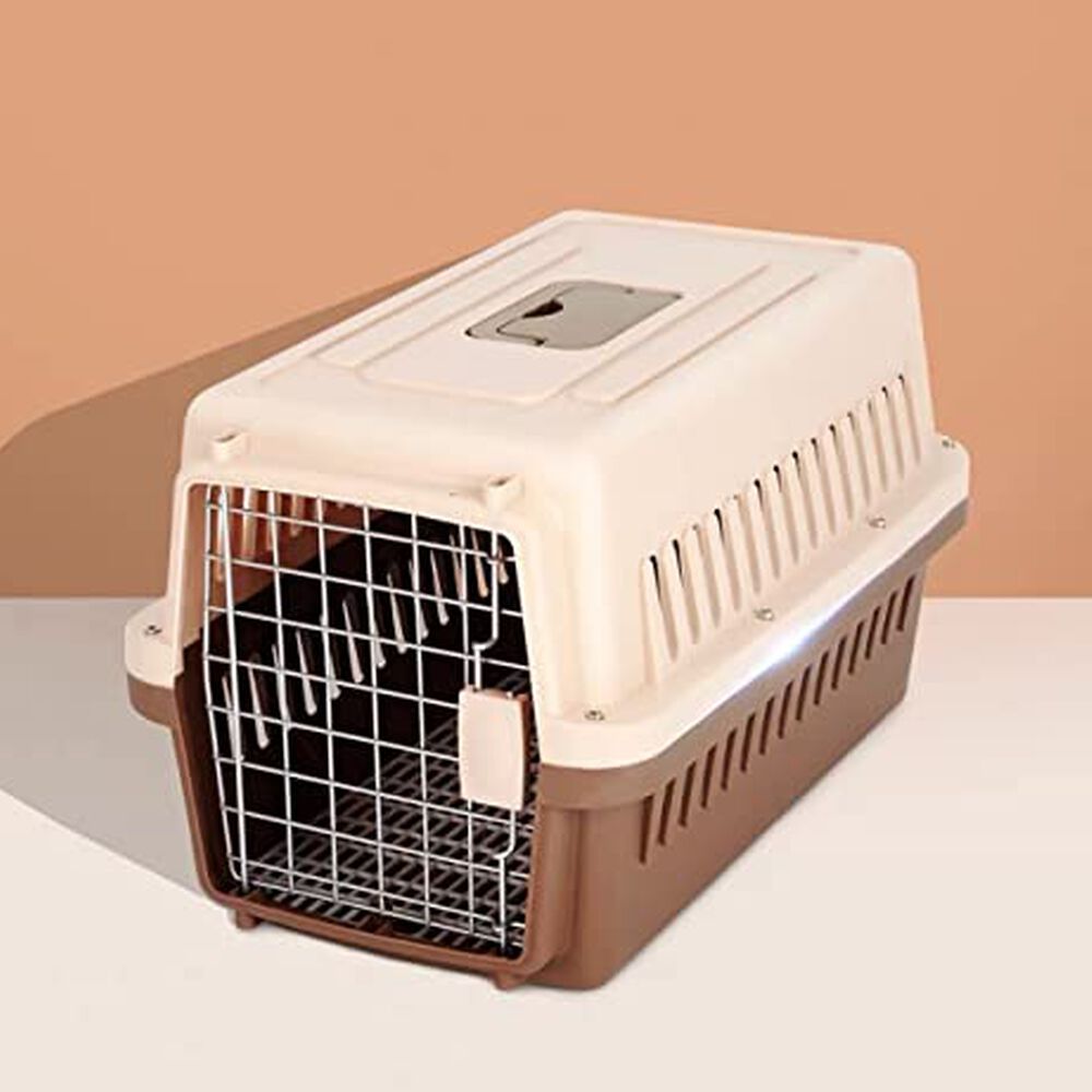 Jaula Transporte Canil Para Gatos Perros Viajes Seguridad image number 2.0