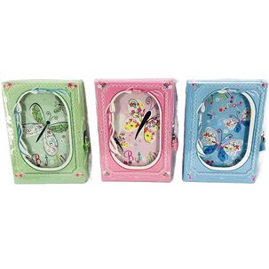 Diario De Vida Mariposa Colores Con Candado Verde