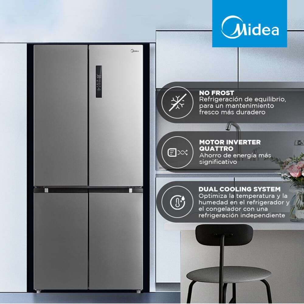 Refrigerador Side by Side Midea MRTT-4790S312FW / No Frost / 468 Litros