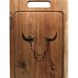 Set Tabla Cuchillo Tenedor Prm Wayu Cocina Especial Asados Bbq