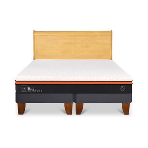 Cama Europea Cic Beecomfort / 2 Plazas / Base Dividida + Respaldo