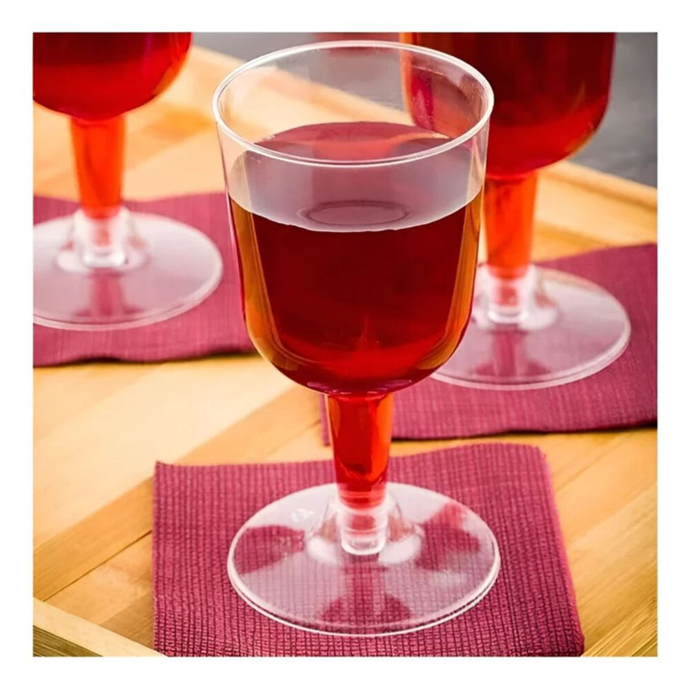 Set 40 Copas Vino Acrilico 177ml Copa 6oz Desechable image number 3.0