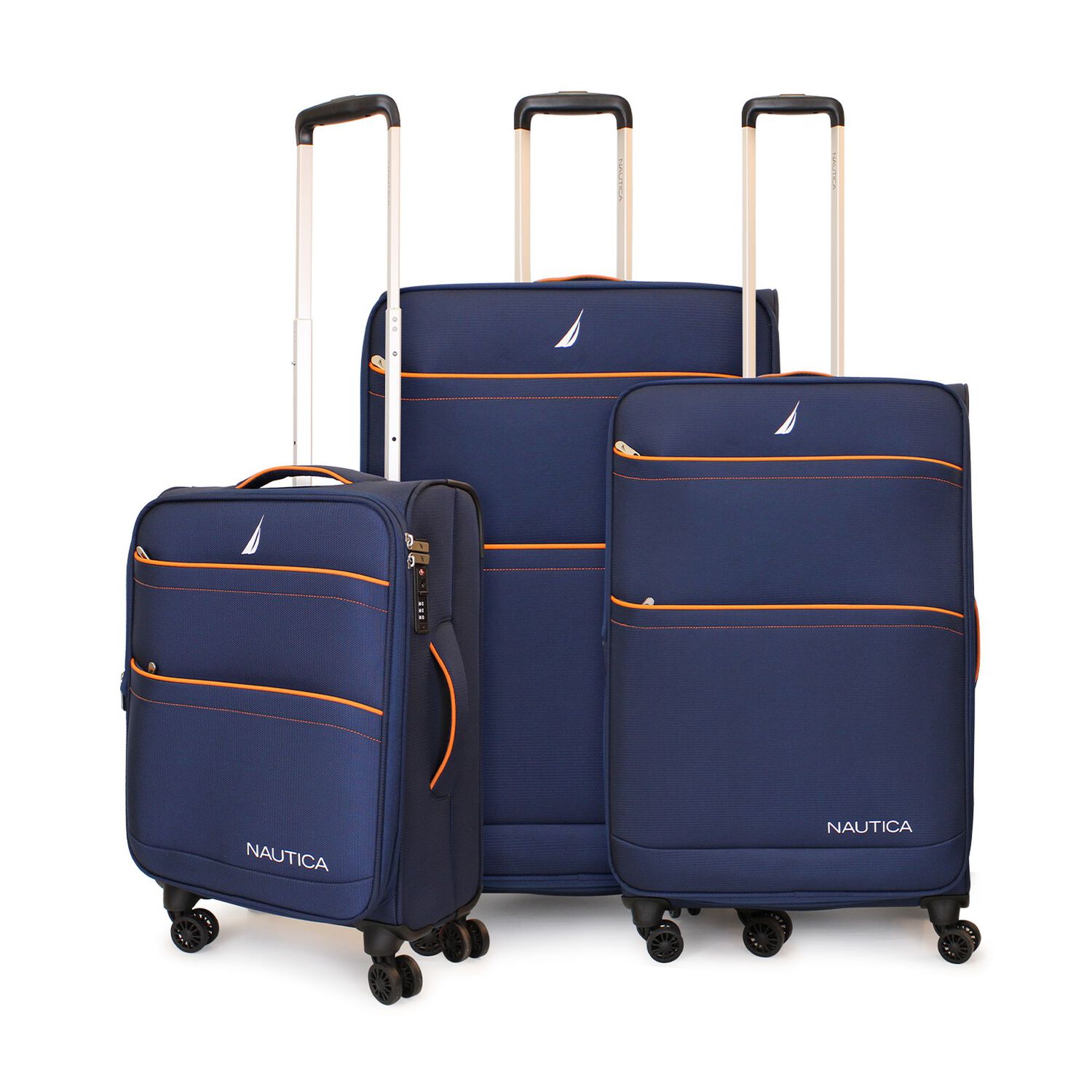 Set De 3 Maletas Blandas S+m+l Nautica Lisboa Azul image number 0.0