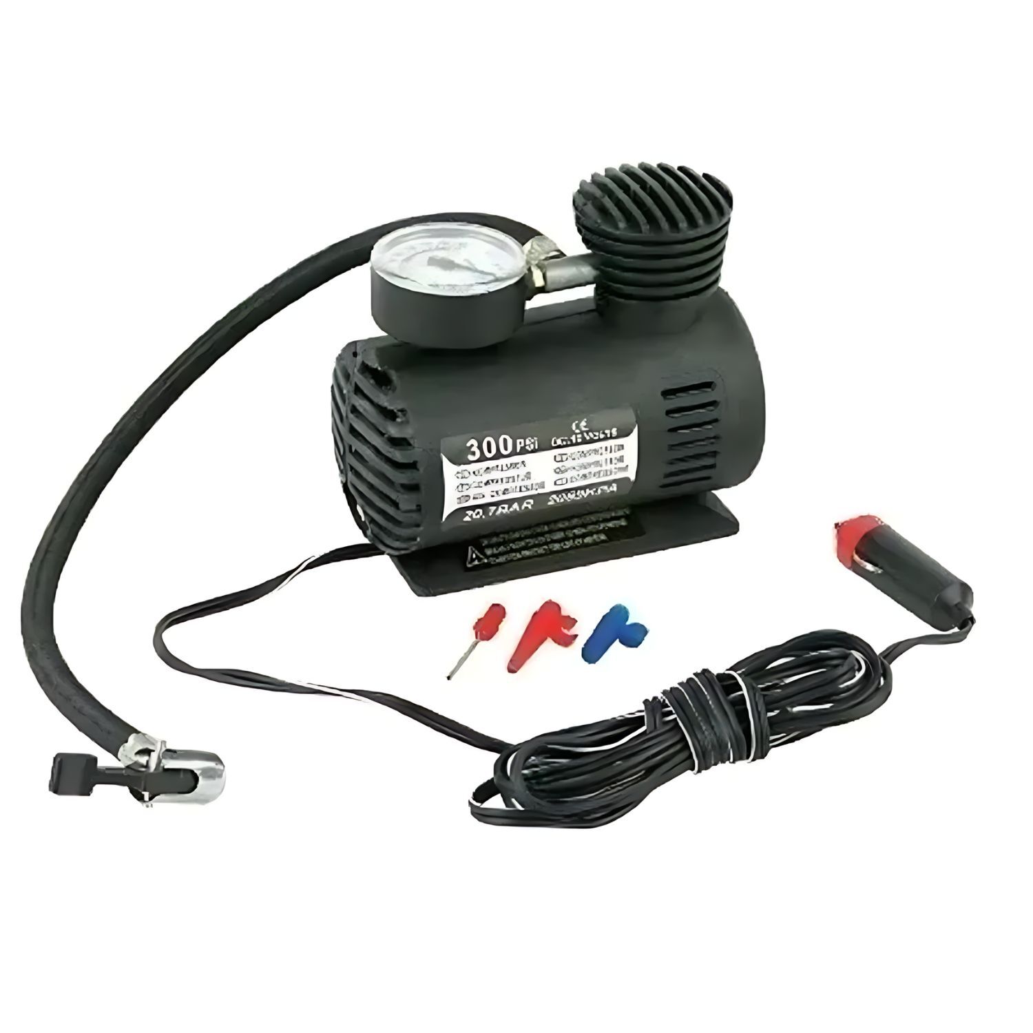 Air Compresor Dc12v 14cm Compacto Port&aacute;til Negro 12v image number 1.0
