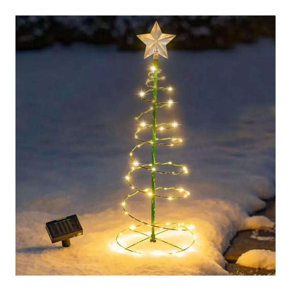 Arbol De Navidad Con Panel Solar Para Jard&iacute;n image number 4.0