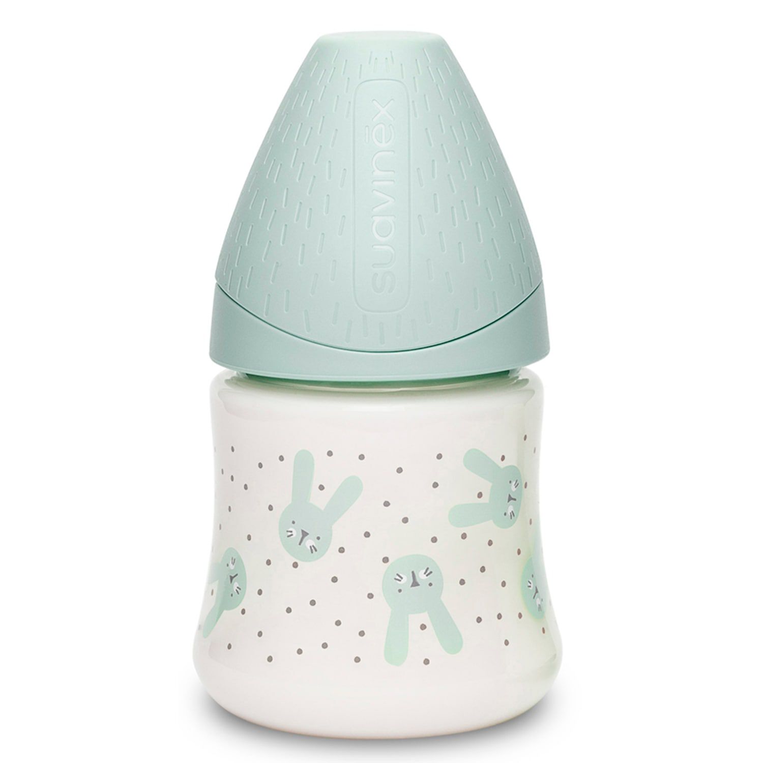 Mamadera Premium 150ml Tetina Silicona Hygge Rabbit Verde image number 0.0