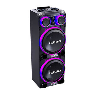 Parlante Bluetooth Torre Karaoke Aiwa 4000w Tws Aw-poc15 Negro
