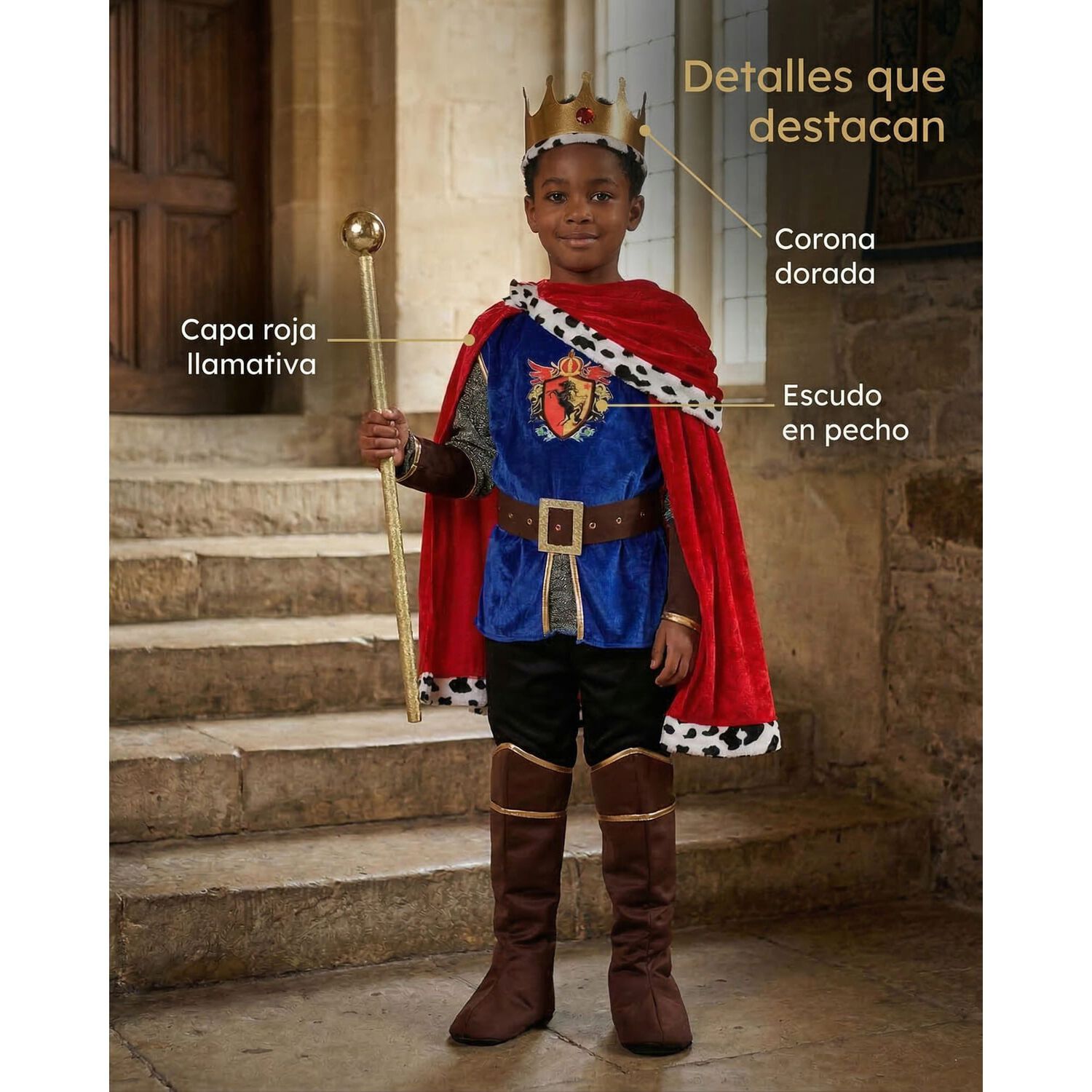 Disfraz Rey Medieval Infantil image number 1.0