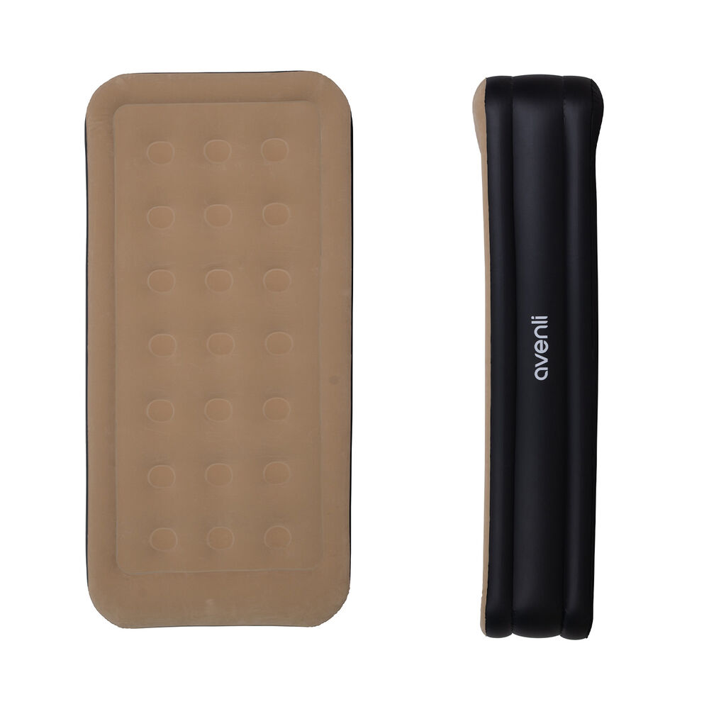 Colch&oacute;n Inflable El&eacute;ctrico Individual 1 Plaza Caf&eacute; image number 1.0