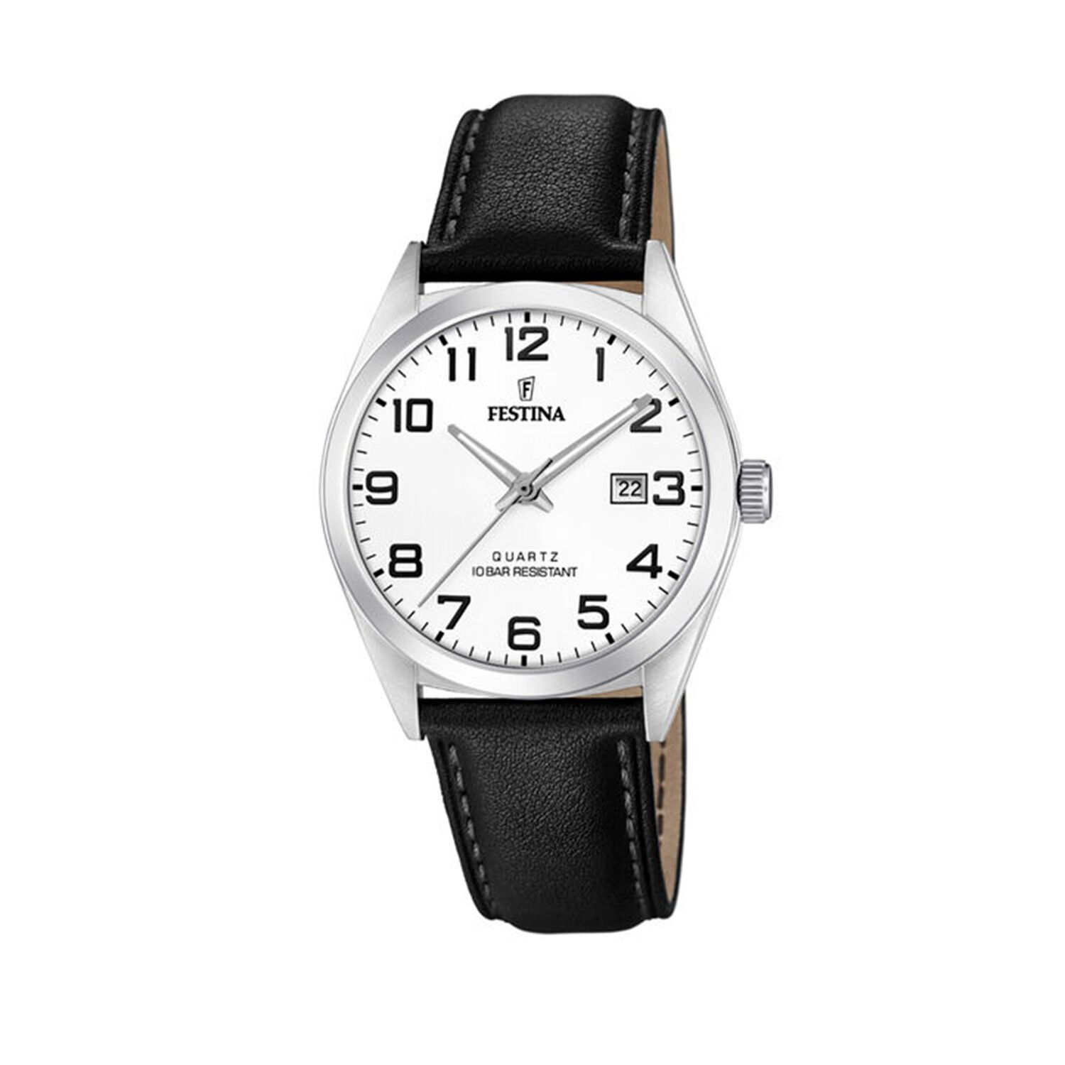 Reloj F20446/1 Festina Blanco Hombre Acero Cl&aacute;sico image number 0.0