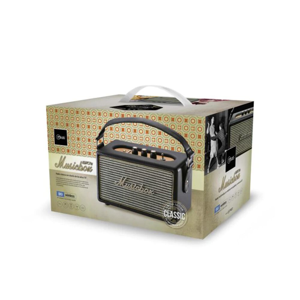 Radio Parlante Bluetooth Aux Usb Fm Am Sw Vintage Musicbox image number 2.0