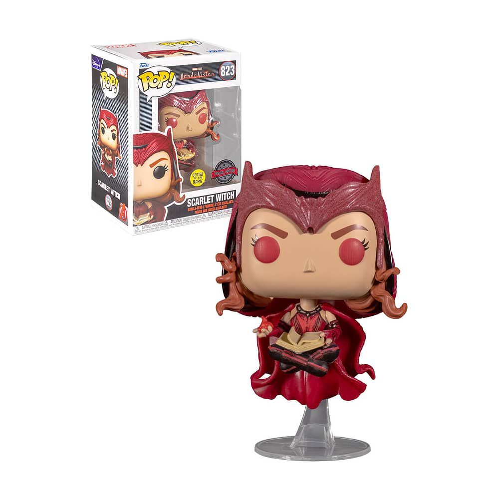Funko Pop Marvel: Wandavision-bruja Escarlata Wanda Darkhold image number 0.0