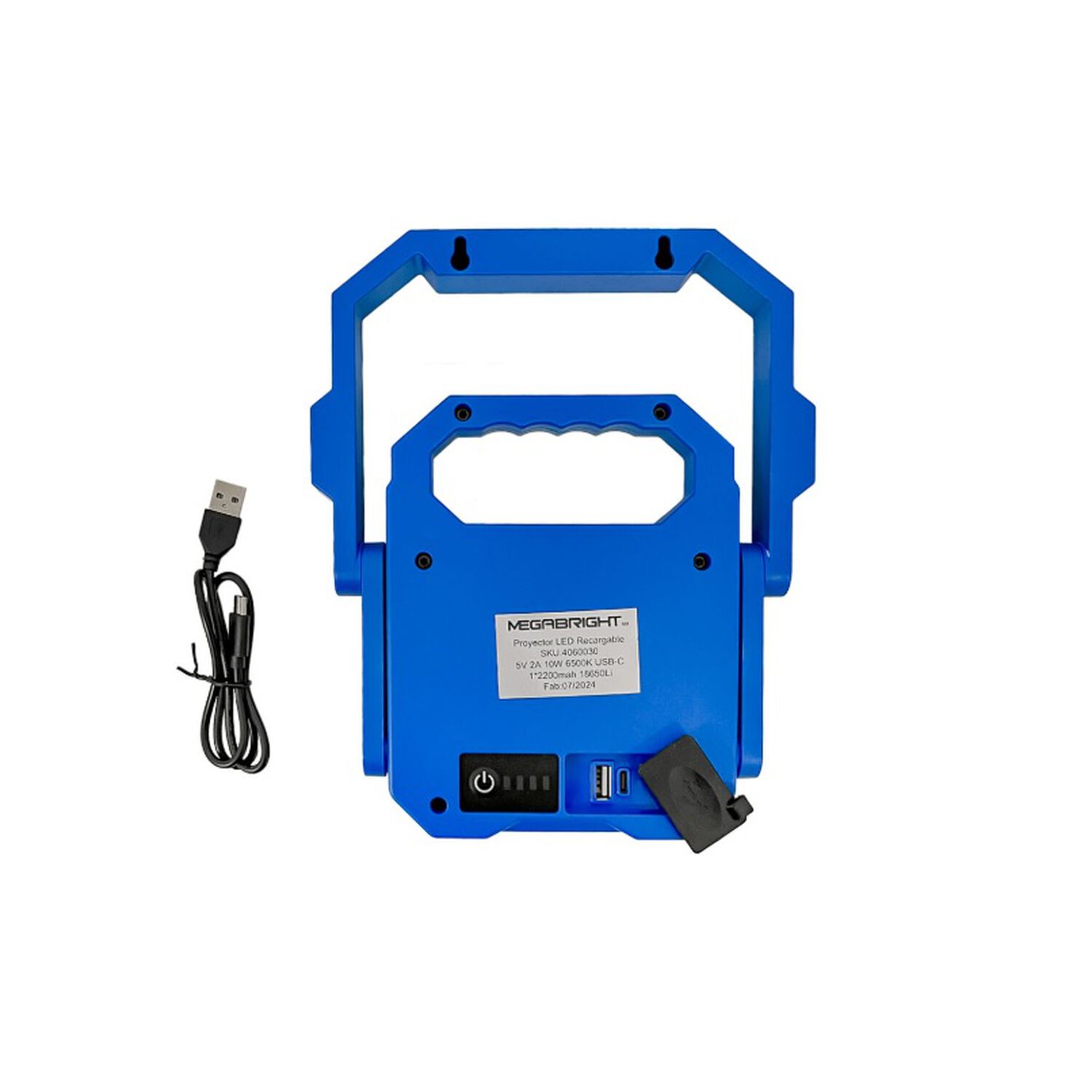 Proyector Led Recargable Megabright 4060030 Usb/usb-c 10w Blanco Fr&iacute;o 6500k image number 2.0