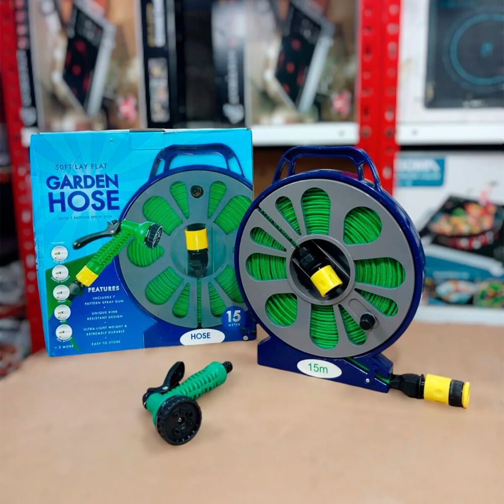 Manguera De Jardín Ligera Y Flexible Sin Torceduras 15 Metros image number 1.0