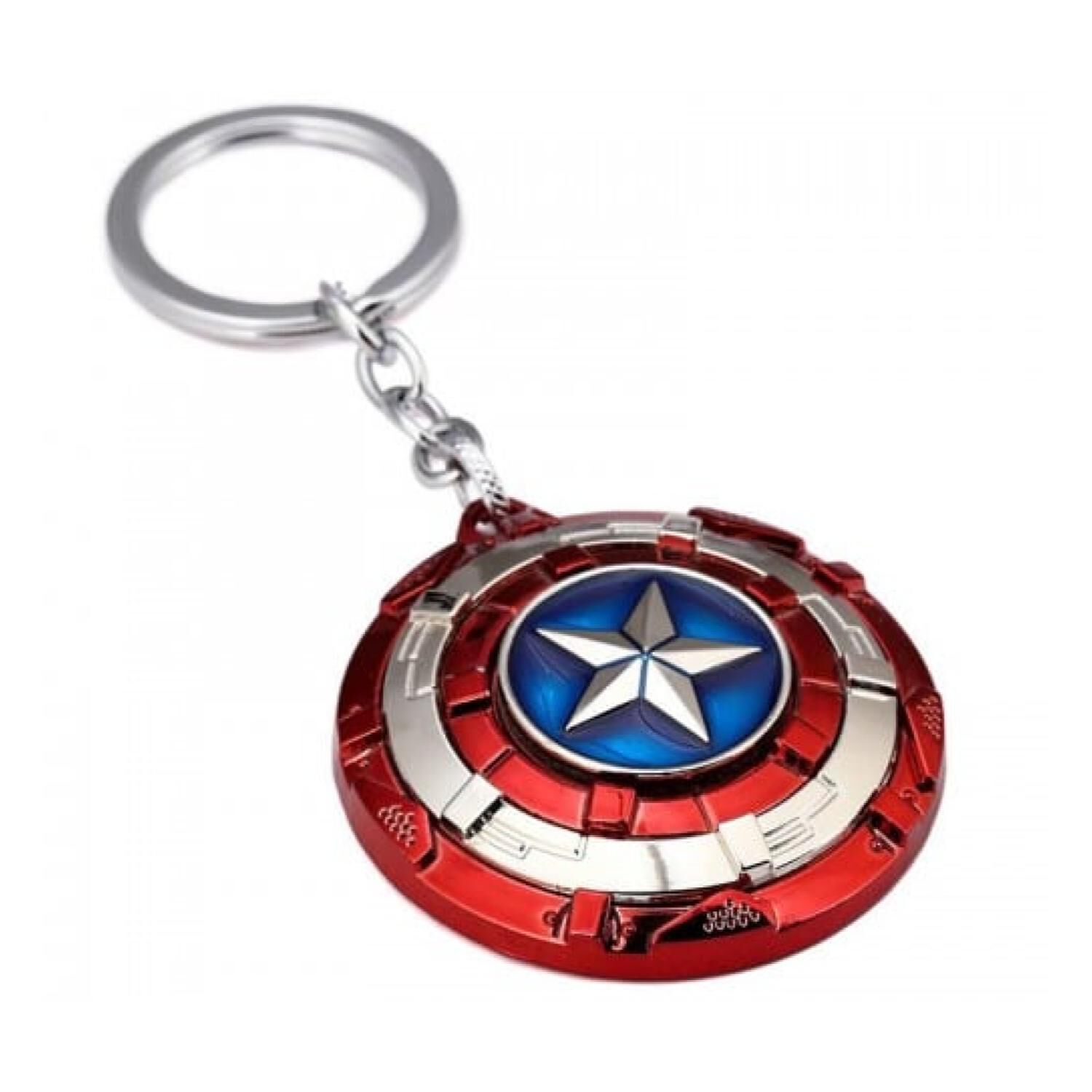 Llavero Metalico Premium Escudo Capitan America image number 0.0
