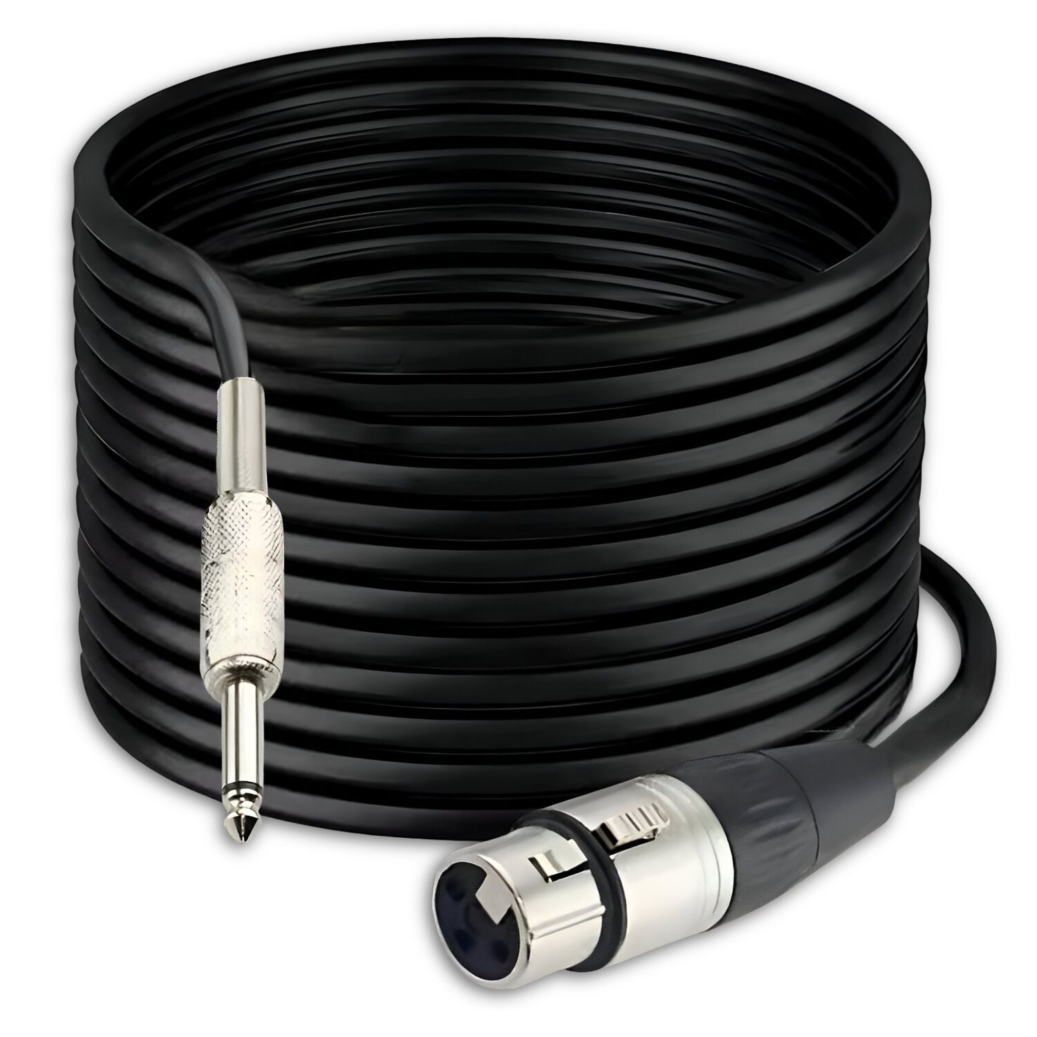 Cable De Audio Xlr Hembra A Jack 6,3mm Macho Profesional 10mt image number 1.0
