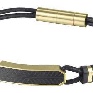 Pulsera De Hombre Cat J001b10119 Dorado-negro