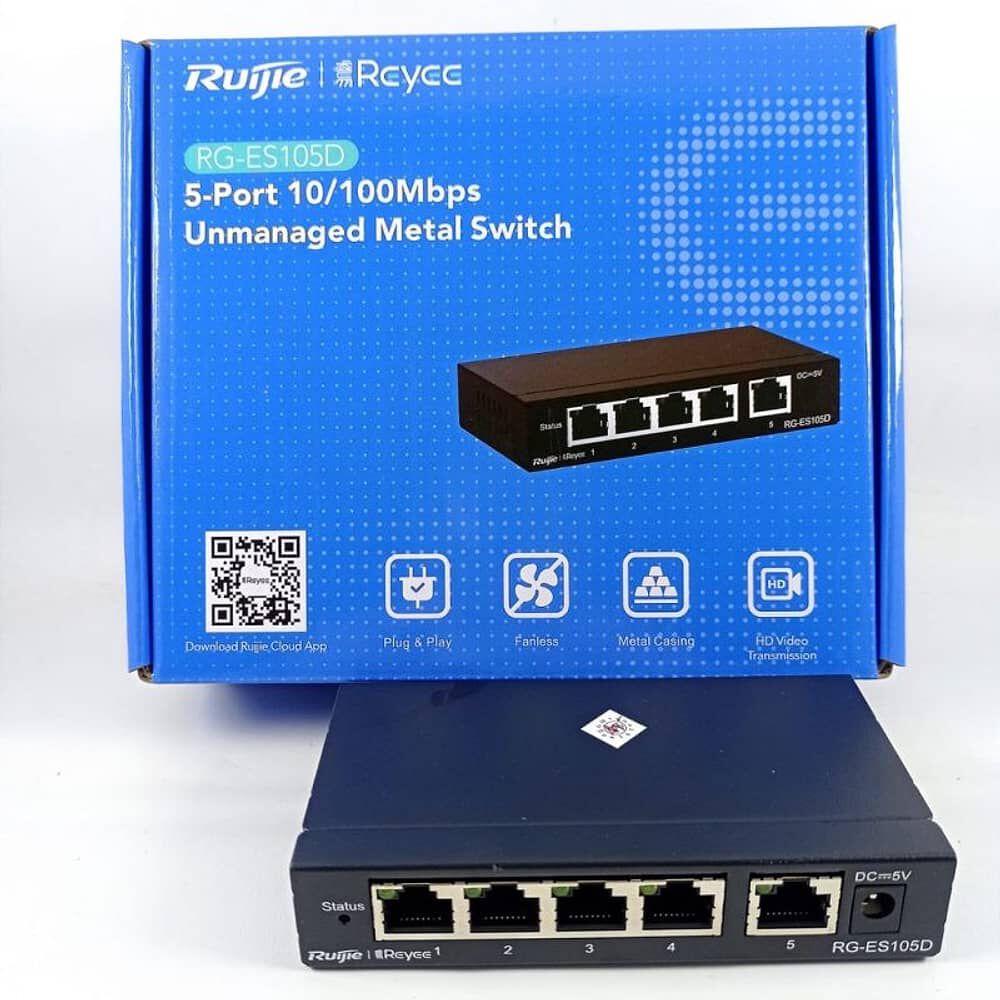 Switch Reyee No Admin 5 Puertos 10/100/1000mbps Gigabit image number 2.0