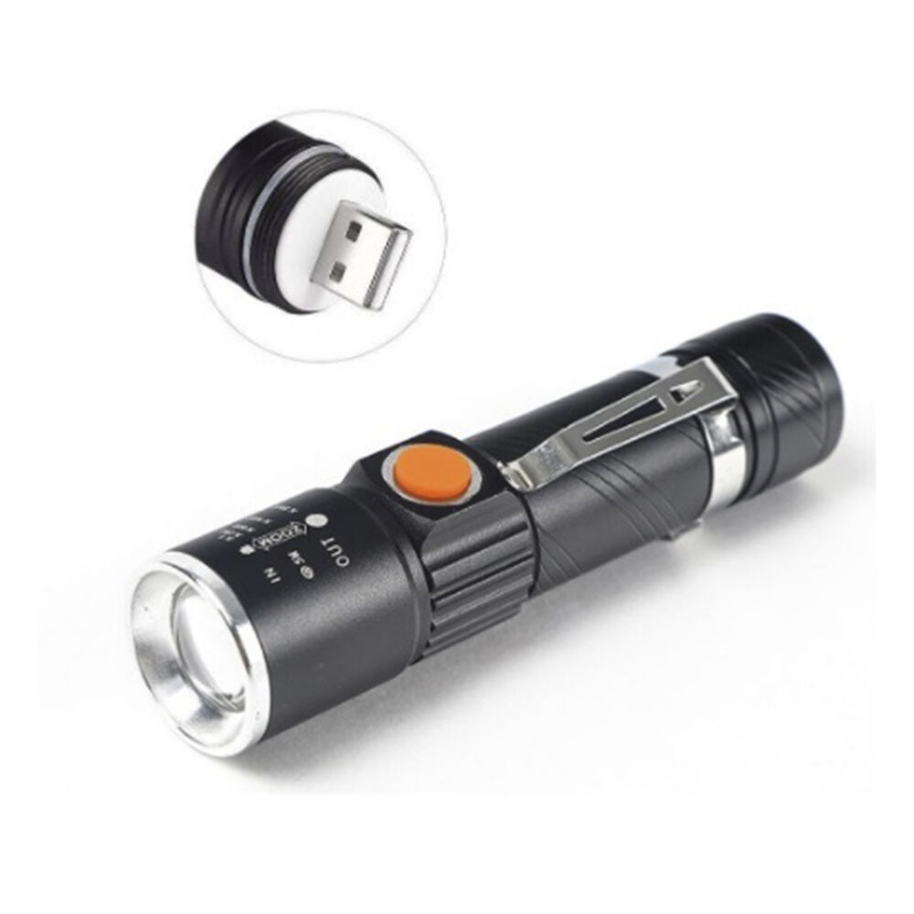 Linterna Led Cree 3000 L&uacute;menes De Bolsillo Recargable - Ps image number 0.0