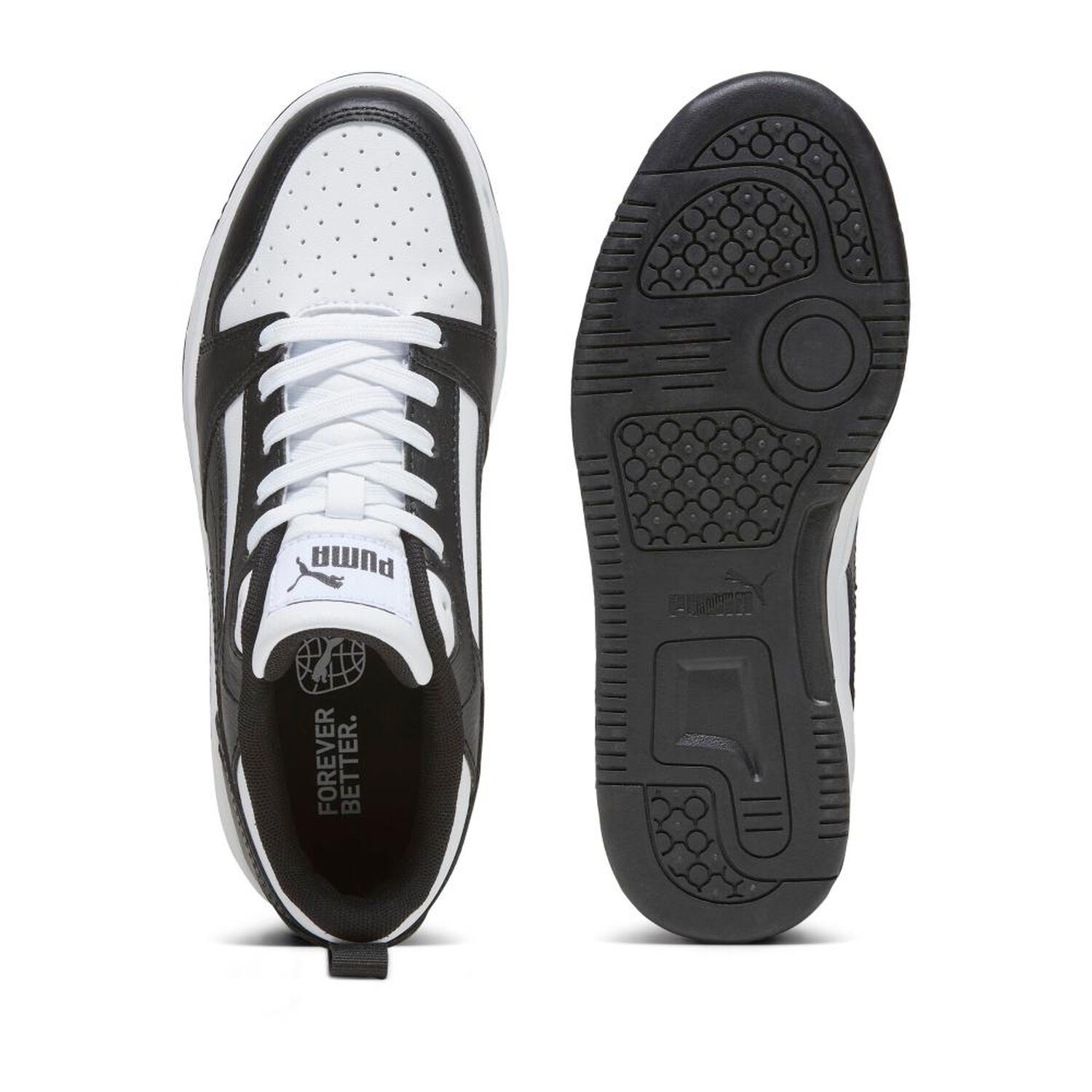 Zapatilla Urbana Unisex Puma Rebound V6 Lo Ac Ps Blanco/negro image number 2.0