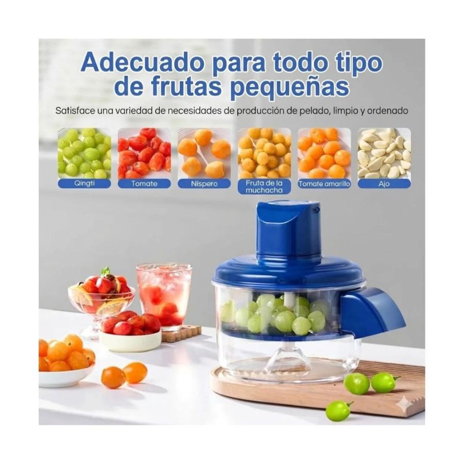 Pelador El&eacute;ctrico De Frutas Y Verduras Recargable Usb image number 2.0