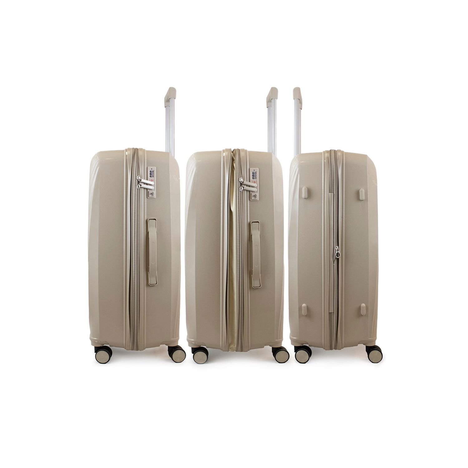 Pack 2 Maletas Cabina S 10k + Grande L 23k Slay Beige F La Maleta De Chile image number 5.0