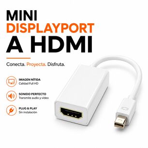 Adaptador Mini Dp A Hdmi Para Macbook Pro Air 1080p