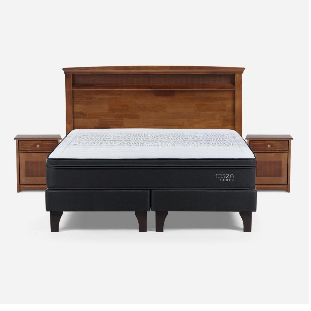 Cama Europea Rosen Tempo / King / Base Dividida + Set de Maderas Veneto image number 0.0