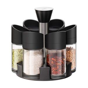 Especiero Giratorio 360 Organizador Cocina 6 Frascos Vidrio