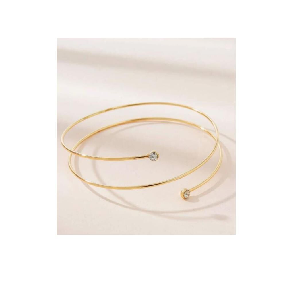 Brazalete Brazo Superior Joyas Accesorios Diamante Imitacion image number 4.0