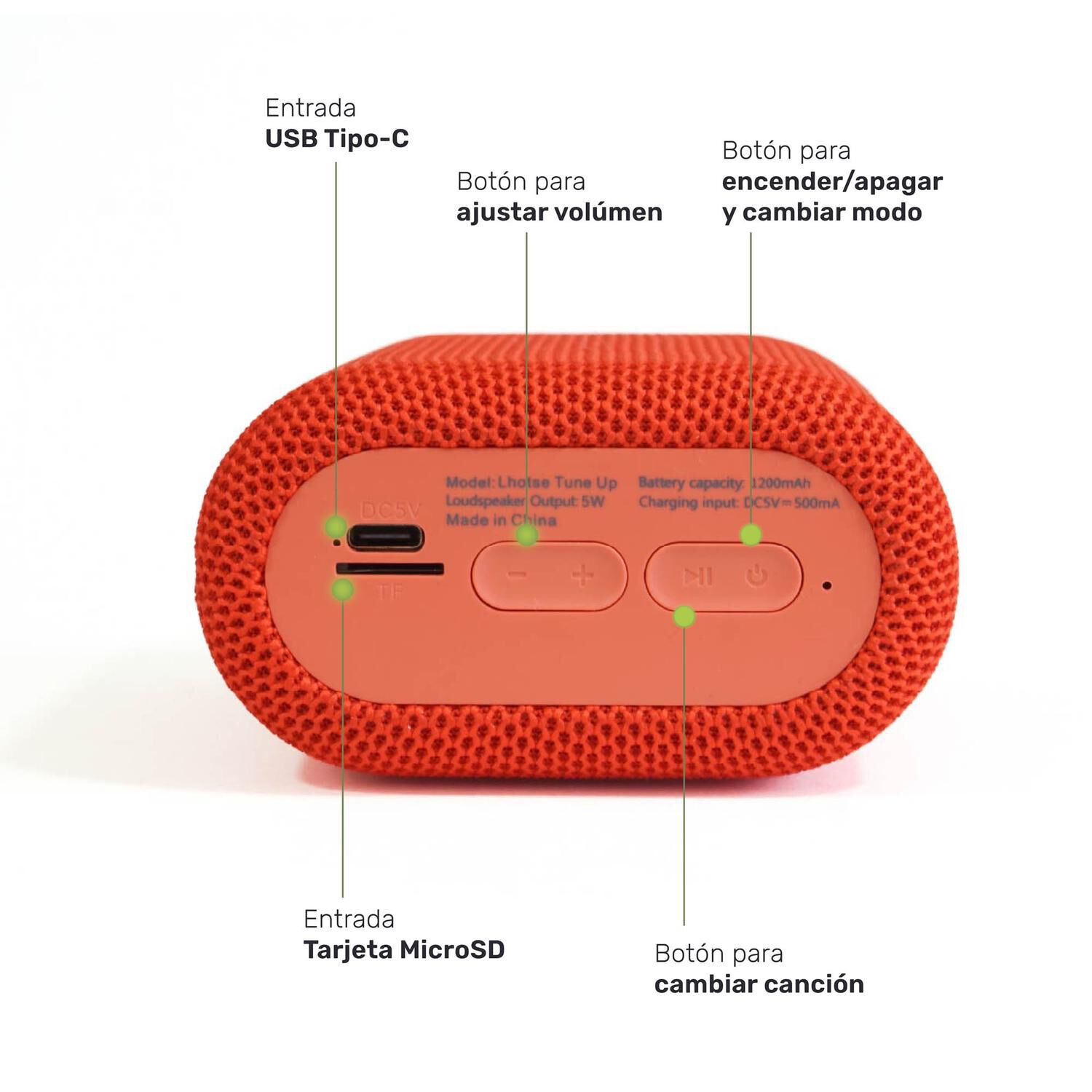 Parlante Portatil Bluetooth Lhotse Tune Up image number 3.0