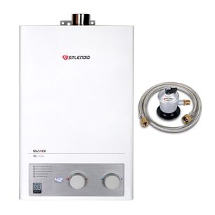 Pack Calefont 10 Litros Gas Licuado Tiro Forzado + Regulador