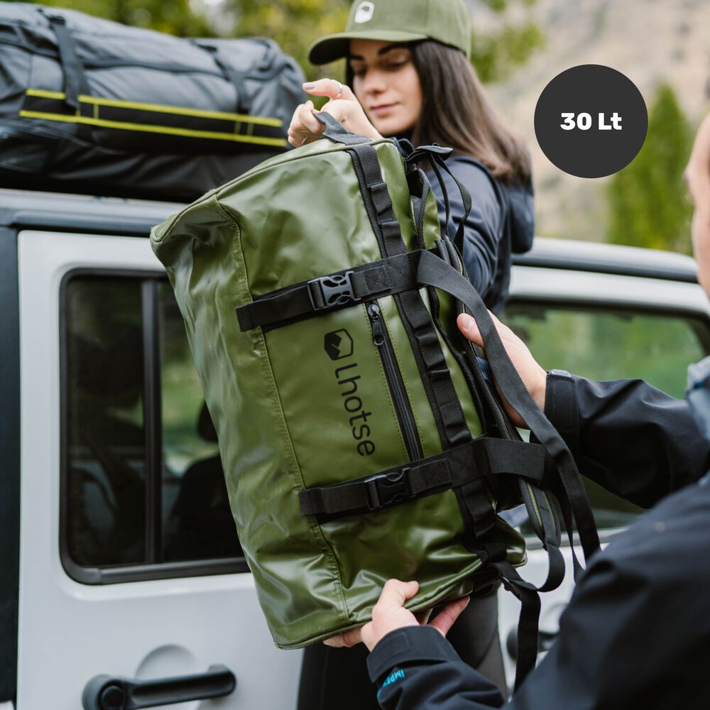 Bolso Deportivo Impermeable Duffel 30 Lts Lhotse Green image number 4.0