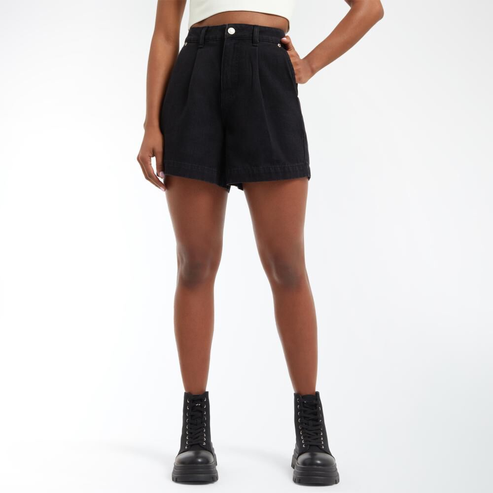 Short Denin Tiro Alto Mom Mujer Rolly Go image number 0.0