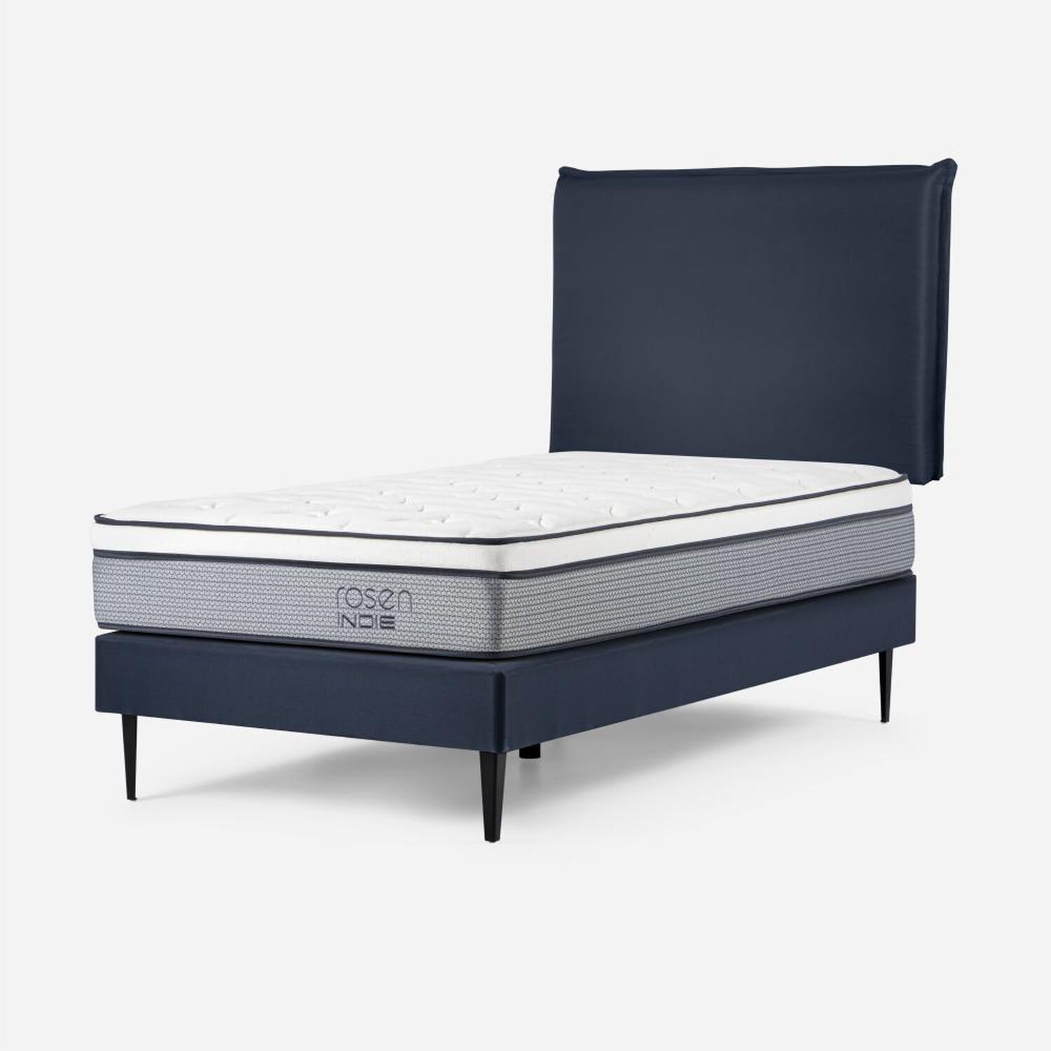 Cama Europea Rosen Indie / 1.5 Plazas / Base Normal + Respaldo Maurice image number 2.0