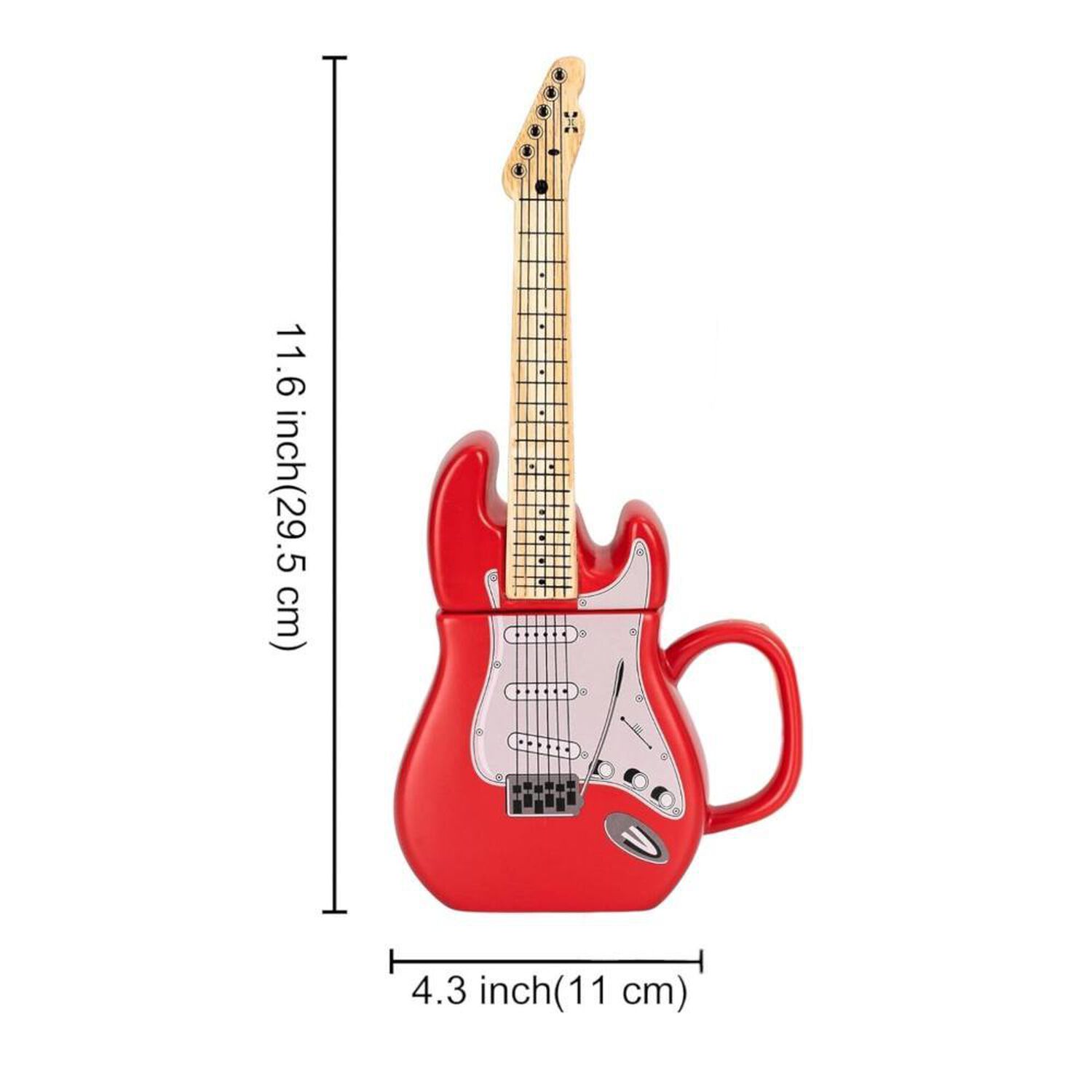 Tazon Ceramica 3d Xl Guitarra Music Guitar Mug image number 8.0