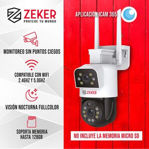 Camara De Seguridad 5g Zeker Doble 4mp Exterior Impermeable
