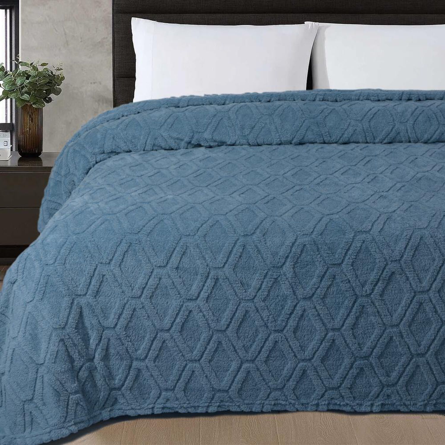 Frazada Sherpa Azhome Jacquard / King image number 0.0